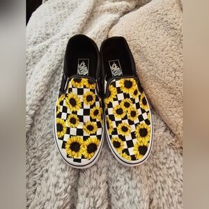 Vans Sunflower slip on shoes